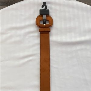 Suede belt